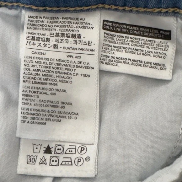 Levi's Women's Mile High Super Skinny Jeans Size 29 Light Wash High Rise Strech - Picture 12 of 16